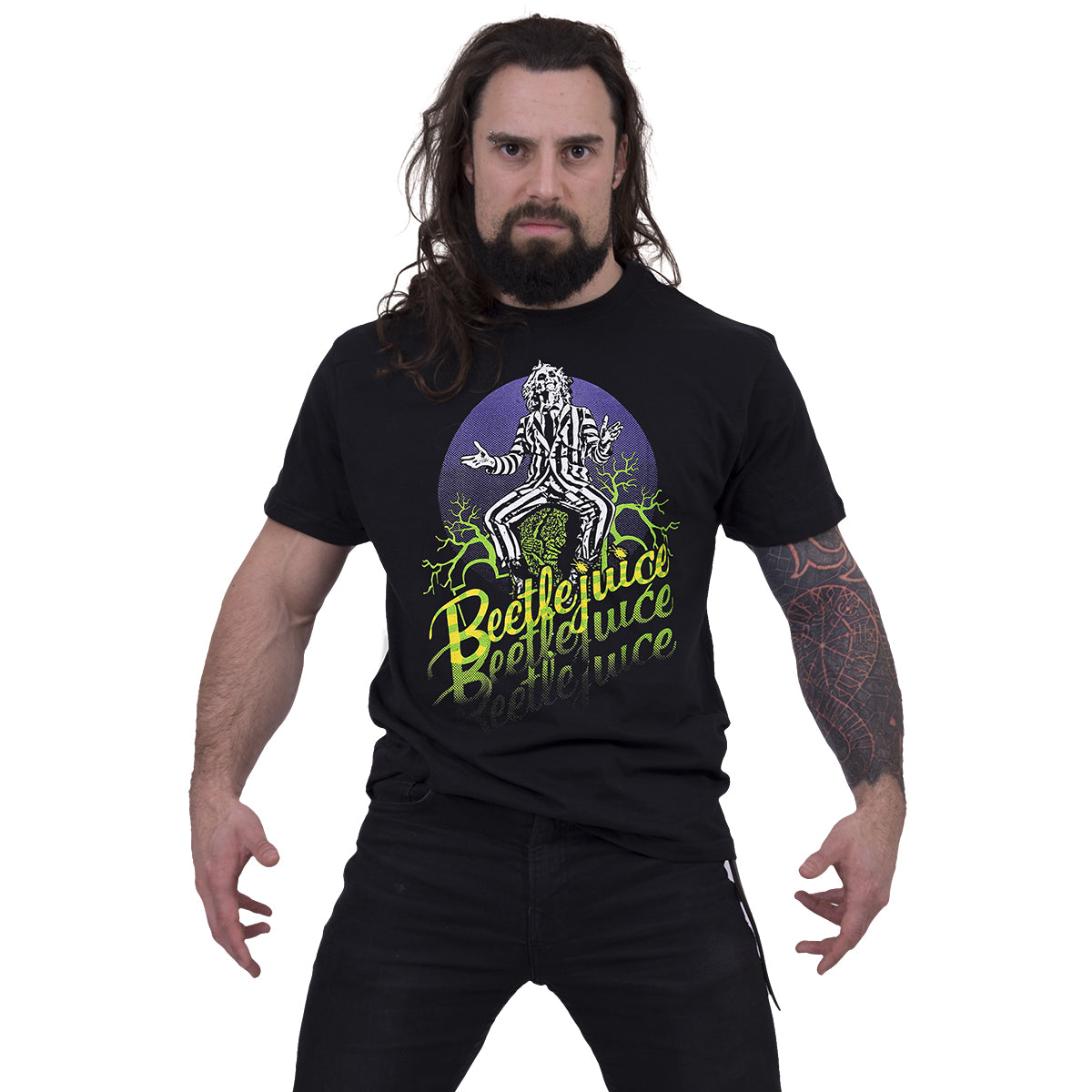 BEETLEJUICE - TRIPLE B - T-shirt imprimé sur le devant Noir