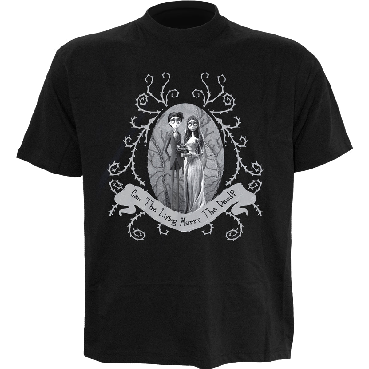 CORPSE BRIDE - DEAD WEDDING - Front Print T-Shirt Black