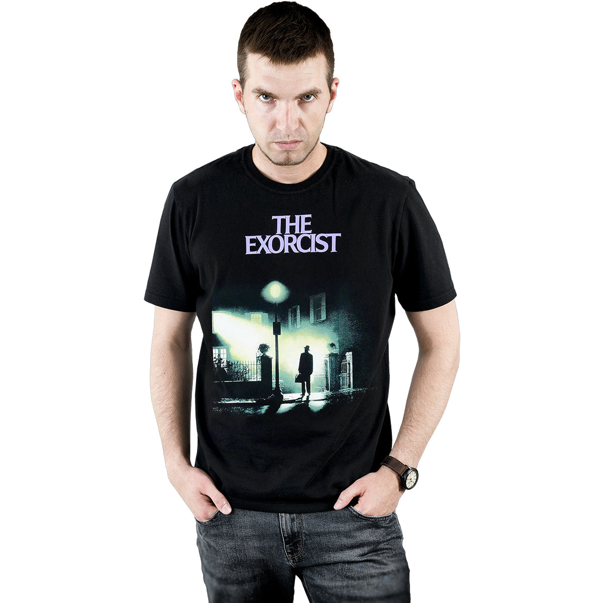 THE EXORCIST - POSTER - Front Print T-Shirt Schwarz