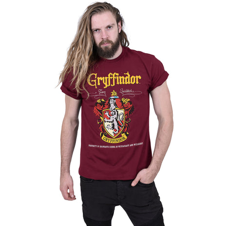 HARRY POTTER - GRYFFINDOR RED CREST - T-Shirt Marron