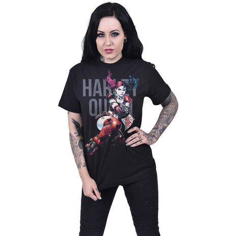 DC BATMAN - HARLEY BANG - T-shirt imprimé sur le devant Noir