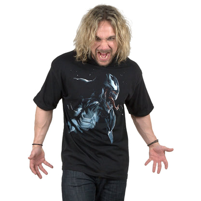 MARVEL COMICS - VENOM ART - Front Print T-Shirt Black