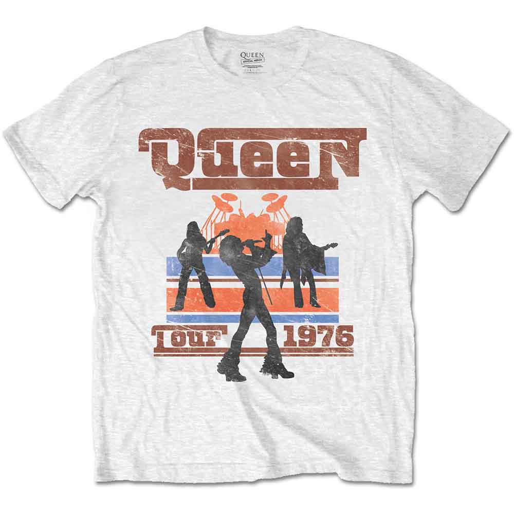 QUEEN - 1976 TOUR SILHOUETTES - T-Shirt White