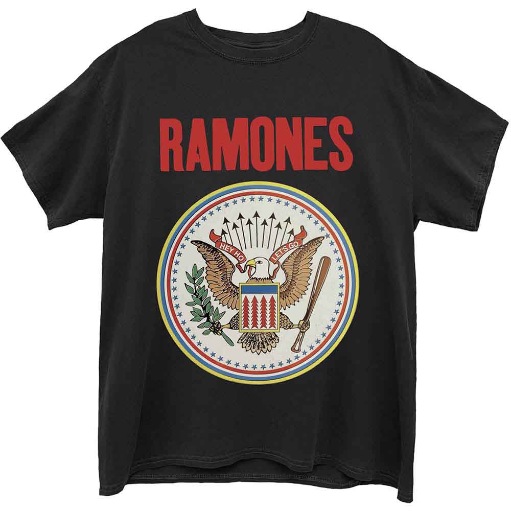 RAMONES - FULL COLOUR SEAL - T-Shirt Black