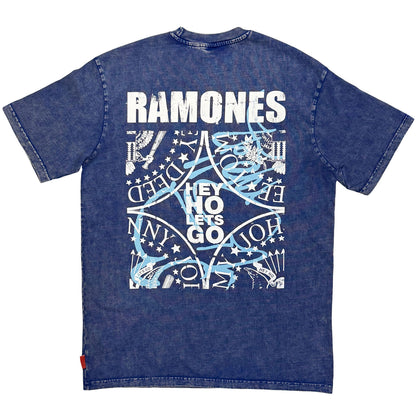 RAMONES - PRESIDENTIAL SEAL WASH - T-Shirt Blue
