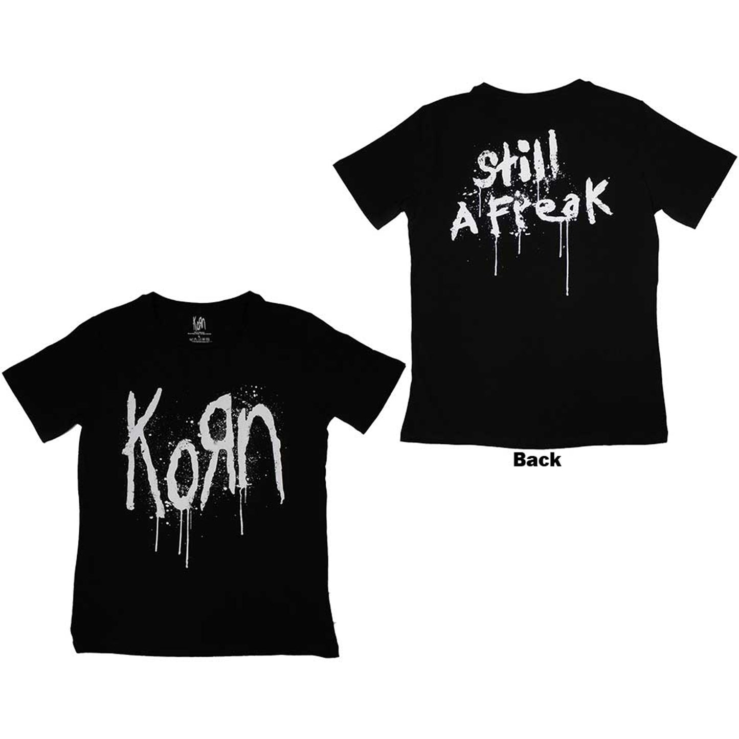 KORN - STILL A FREAK - Ladies T-Shirt Black (Back Print)