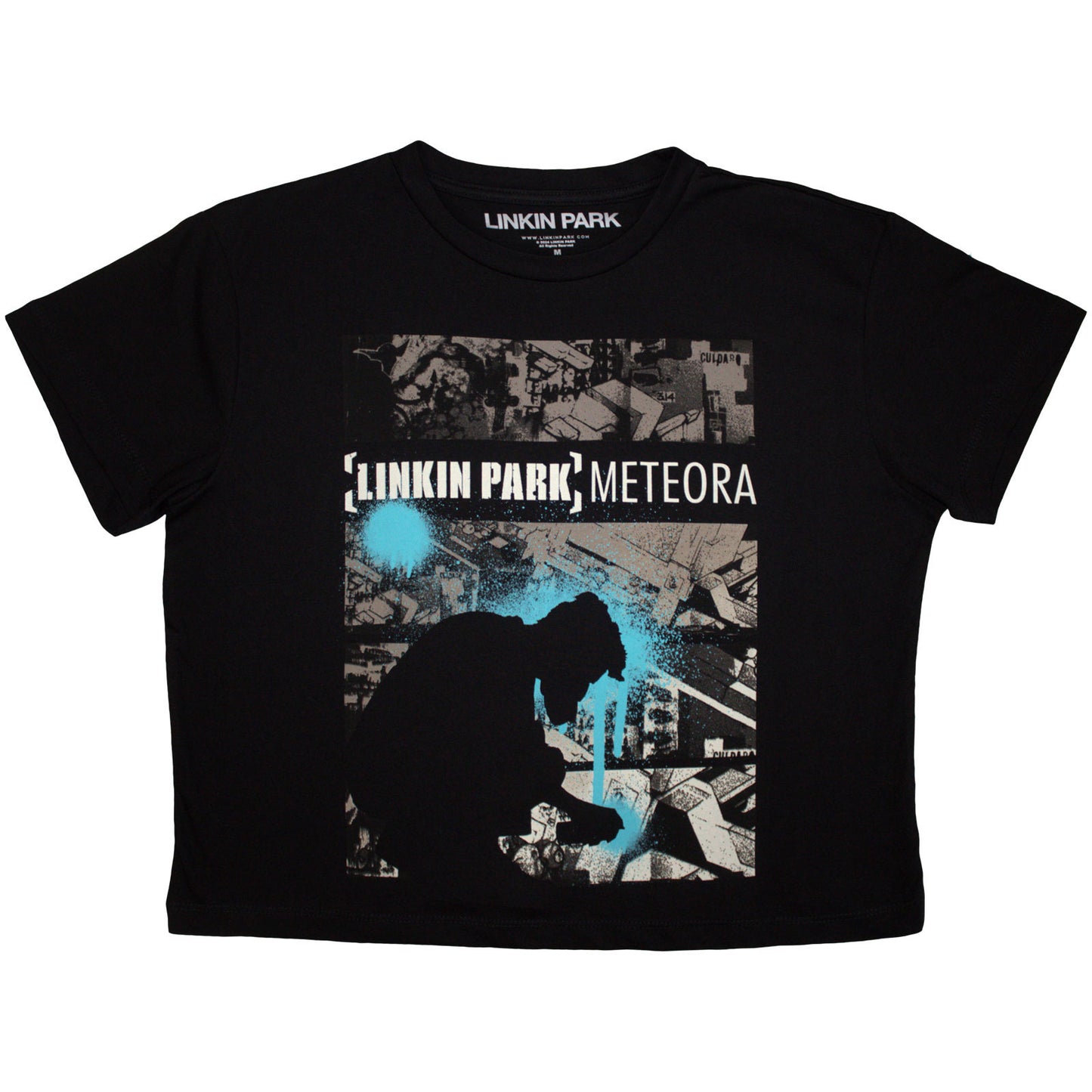 LINKIN PARK - METEORA DRIP COLLAGE - Crop Top Black