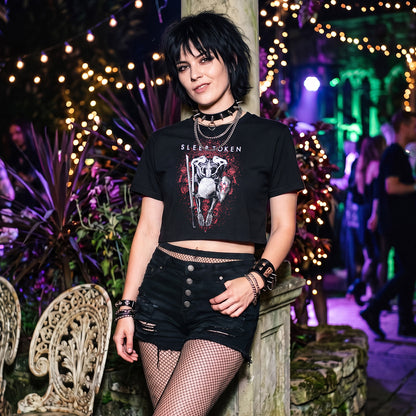 SLEEP TOKEN - THE LOVE YOU WANT - Crop Top Black