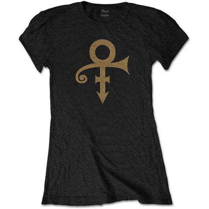 PRINCE - SYMBOL - Ladies T-Shirt Black