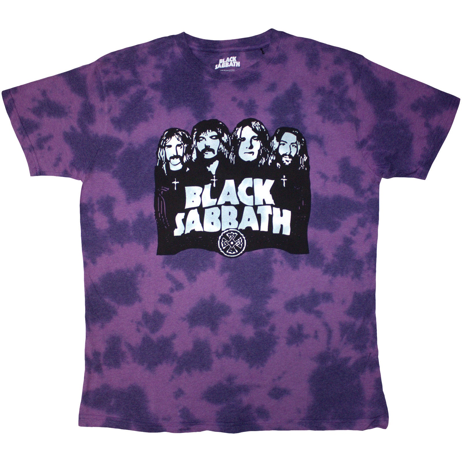 BLACK SABBATH - BAND & LOGO - Kids T-Shirt Purple (Wash Collection)