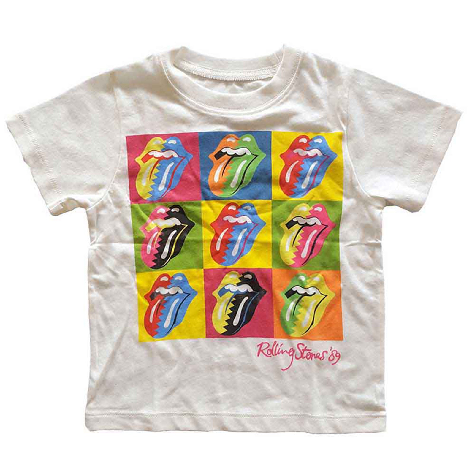 ROLLING STONES, THE - TWO-TONE TONGUES - Toddler T-Shirt White