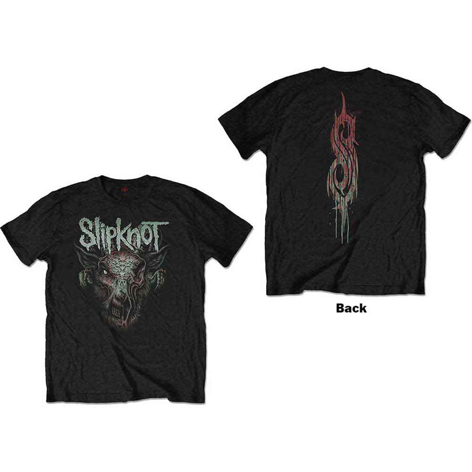SLIPKNOT - INFECTED GOAT - Kids T-Shirt Black (Back Print) – Spiral Direct