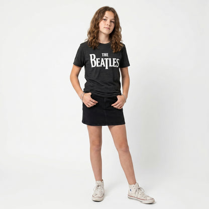 THE BEATLES - DROP T - Kids T-Shirt Black