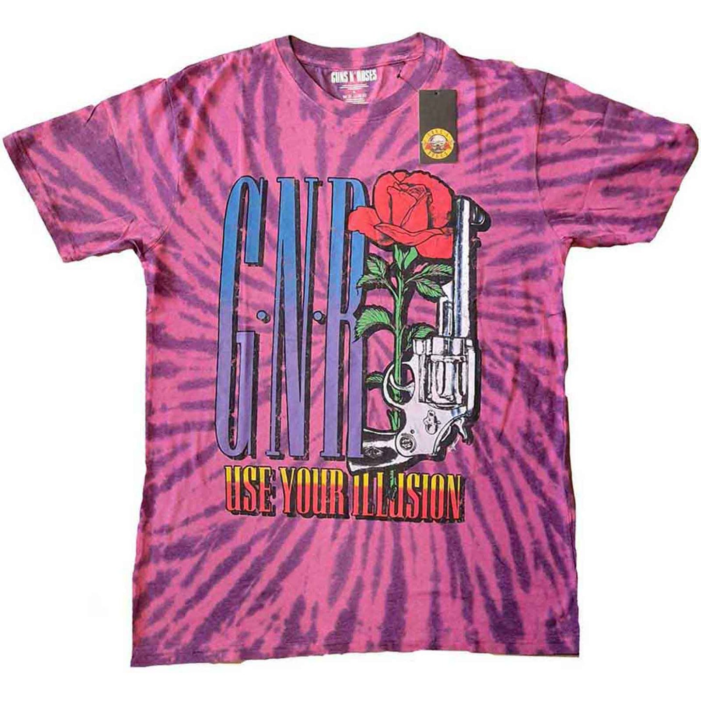 GUNS N ROSES - USE YOUR ILLUSION PISTOL - Kids T-Shirt Purple (Wash Collection)