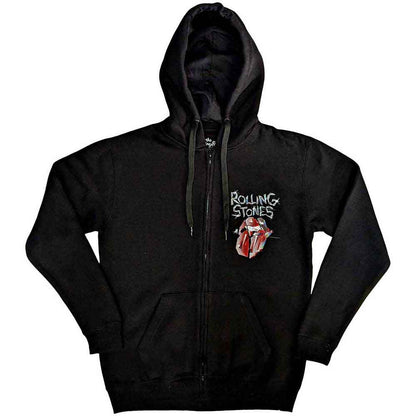 THE ROLLING STONES - HACKNEY DIAMONDS TRACKLIST - Zipped Hoodie Black