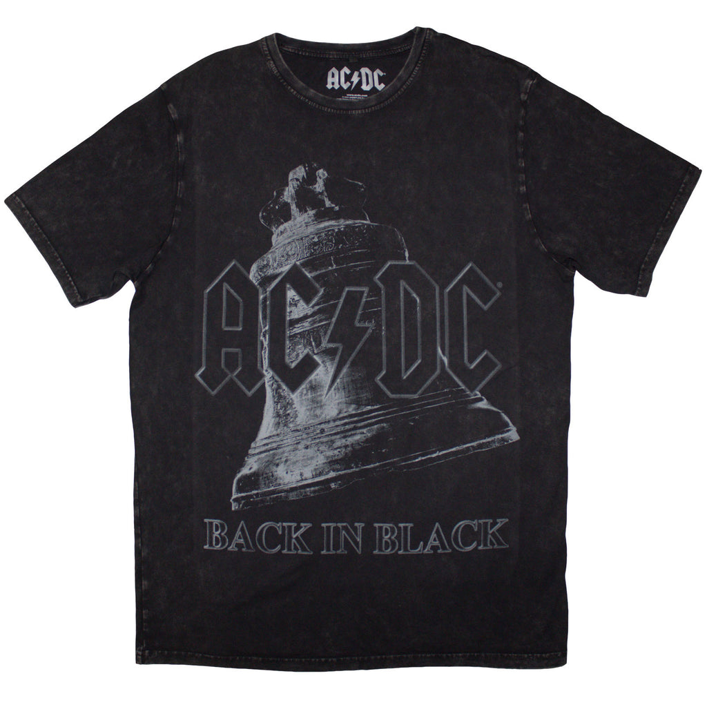 AC DC BACK BELL Stone Wash T Shirt