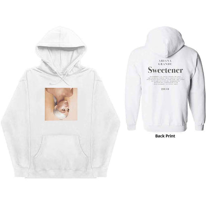 ARIANA GRANDE - SWEETENER - Pullover Hoodie White (Back Print)