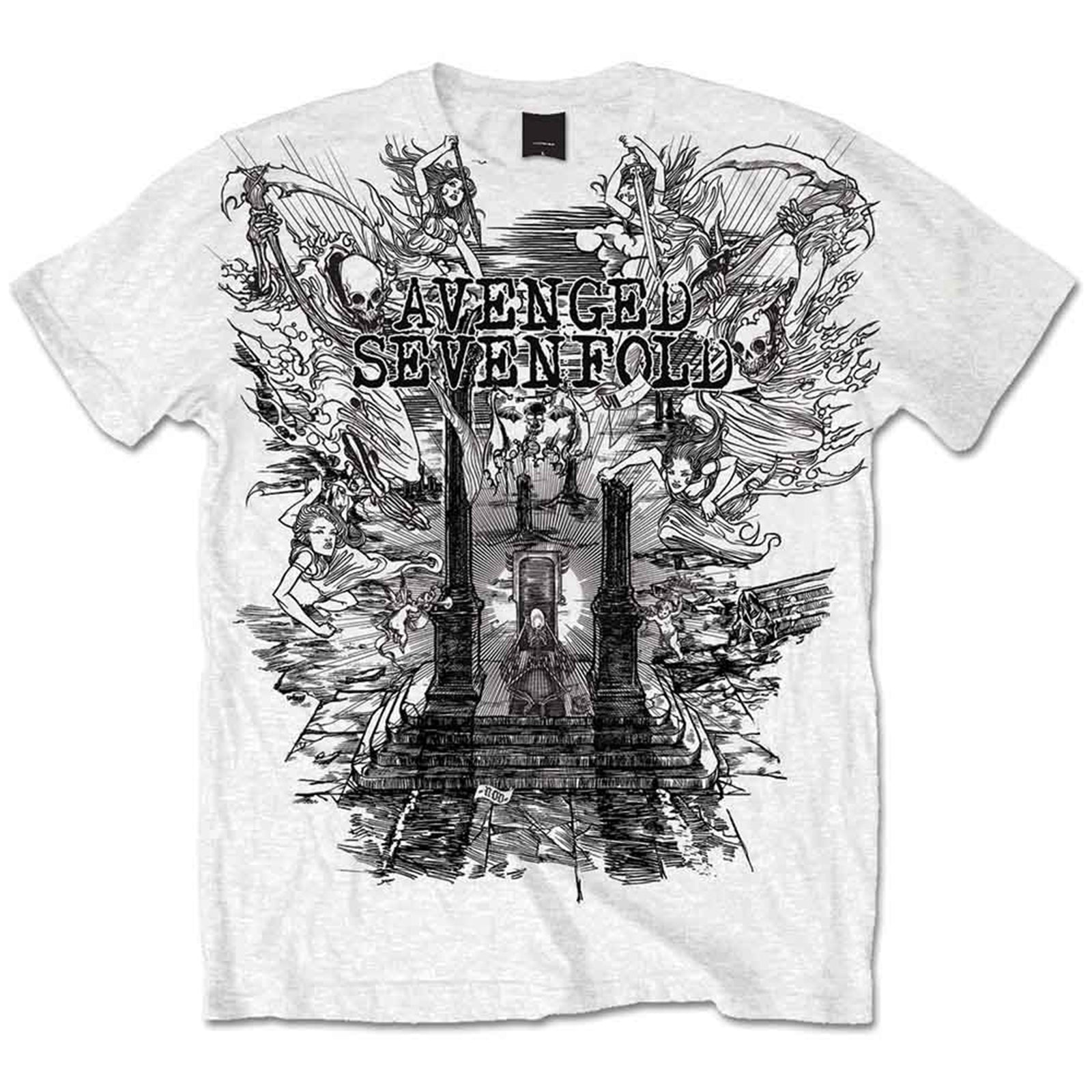 AVENGED SEVENFOLD - LAND OF CAIN - T-Shirt White