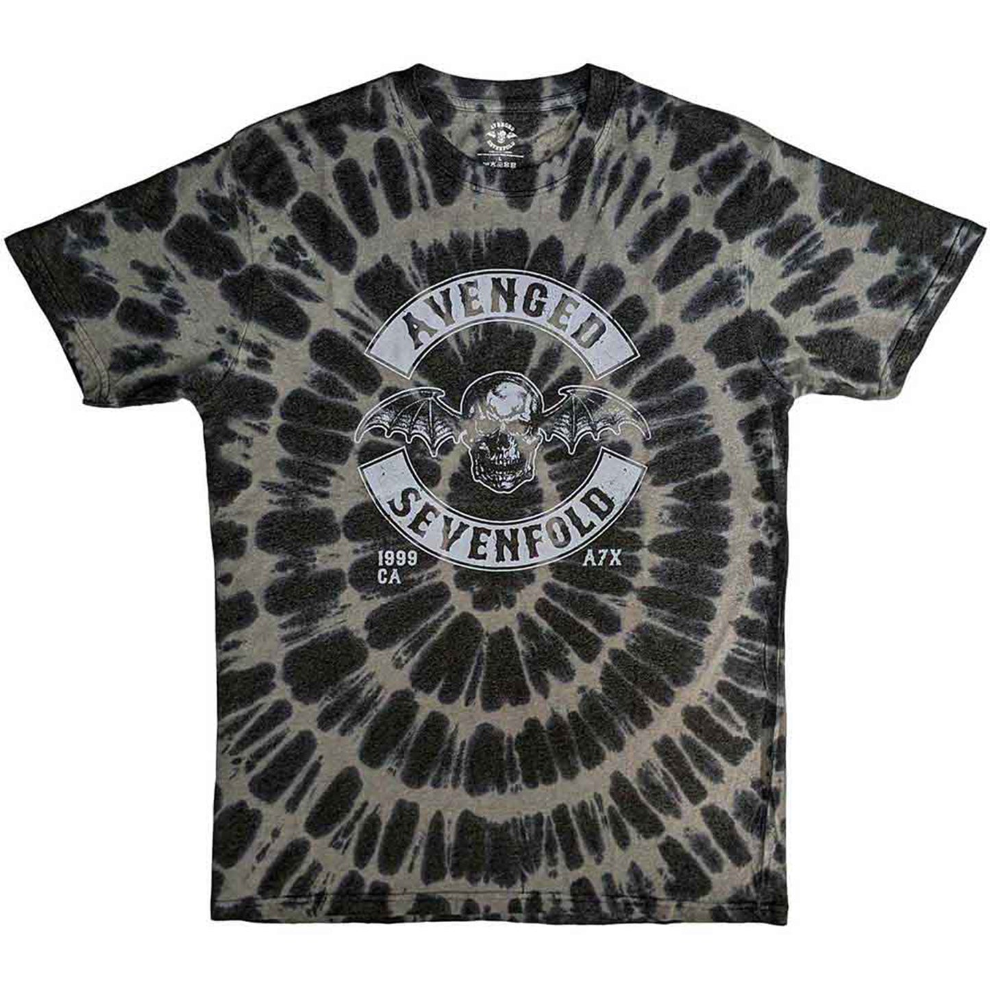 AVENGED SEVENFOLD - DEATHBAT CREST - T-Shirt Grey (Wash Collection)