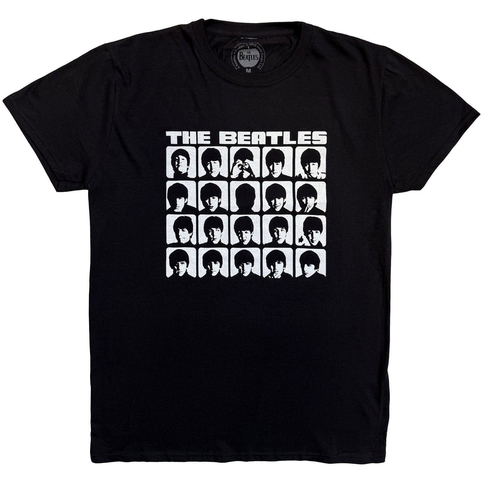 BEATLES, THE - HARD DAYS NIGHT FACES MONO - T-Shirt Black