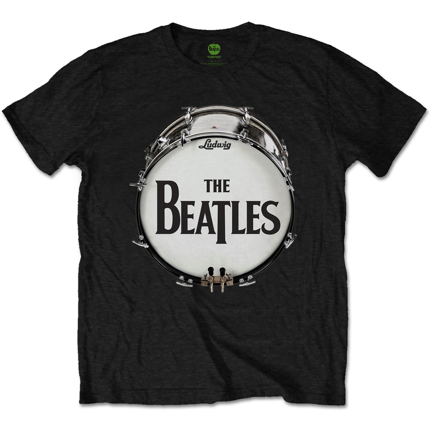 BEATLES, THE - ORIGINAL DRUM SKIN - T-Shirt Black