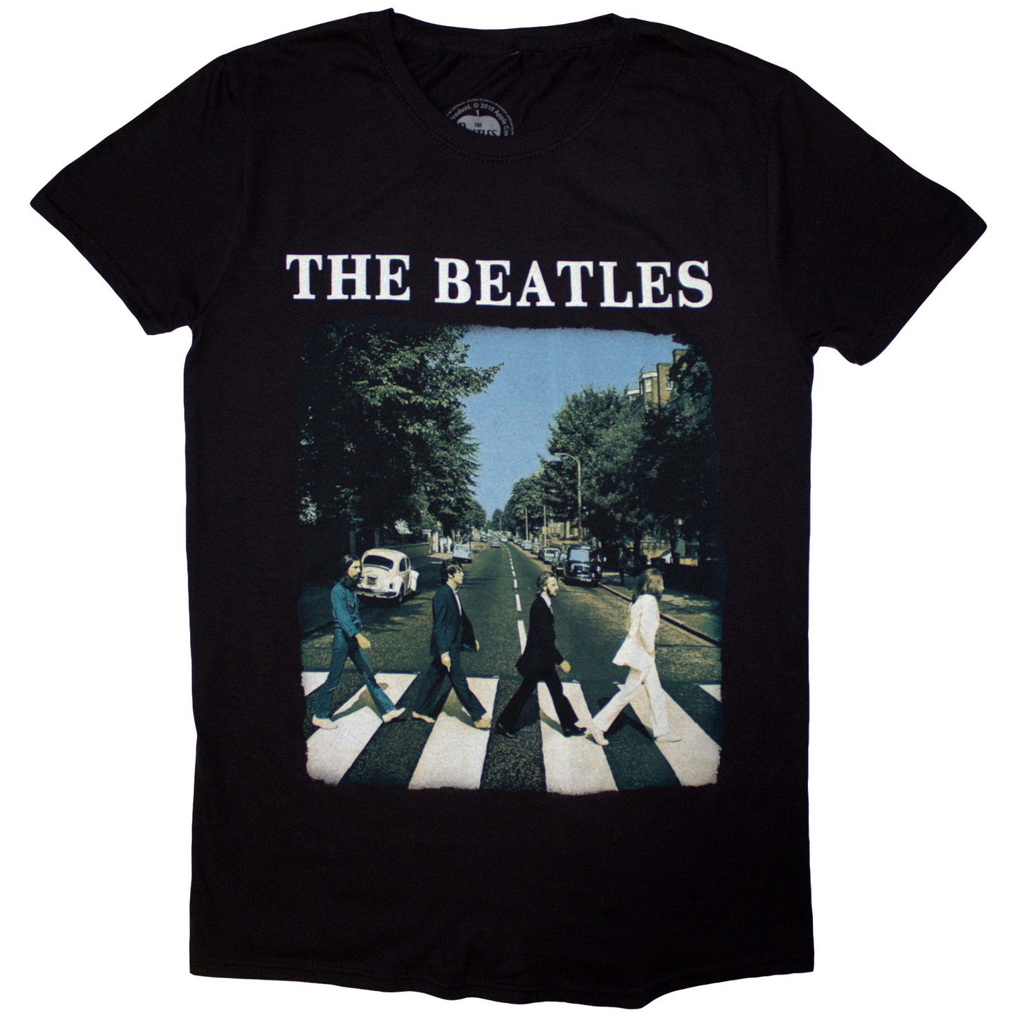 BEATLES, THE - ABBEY ROAD & LOGO - T-Shirt Schwarz