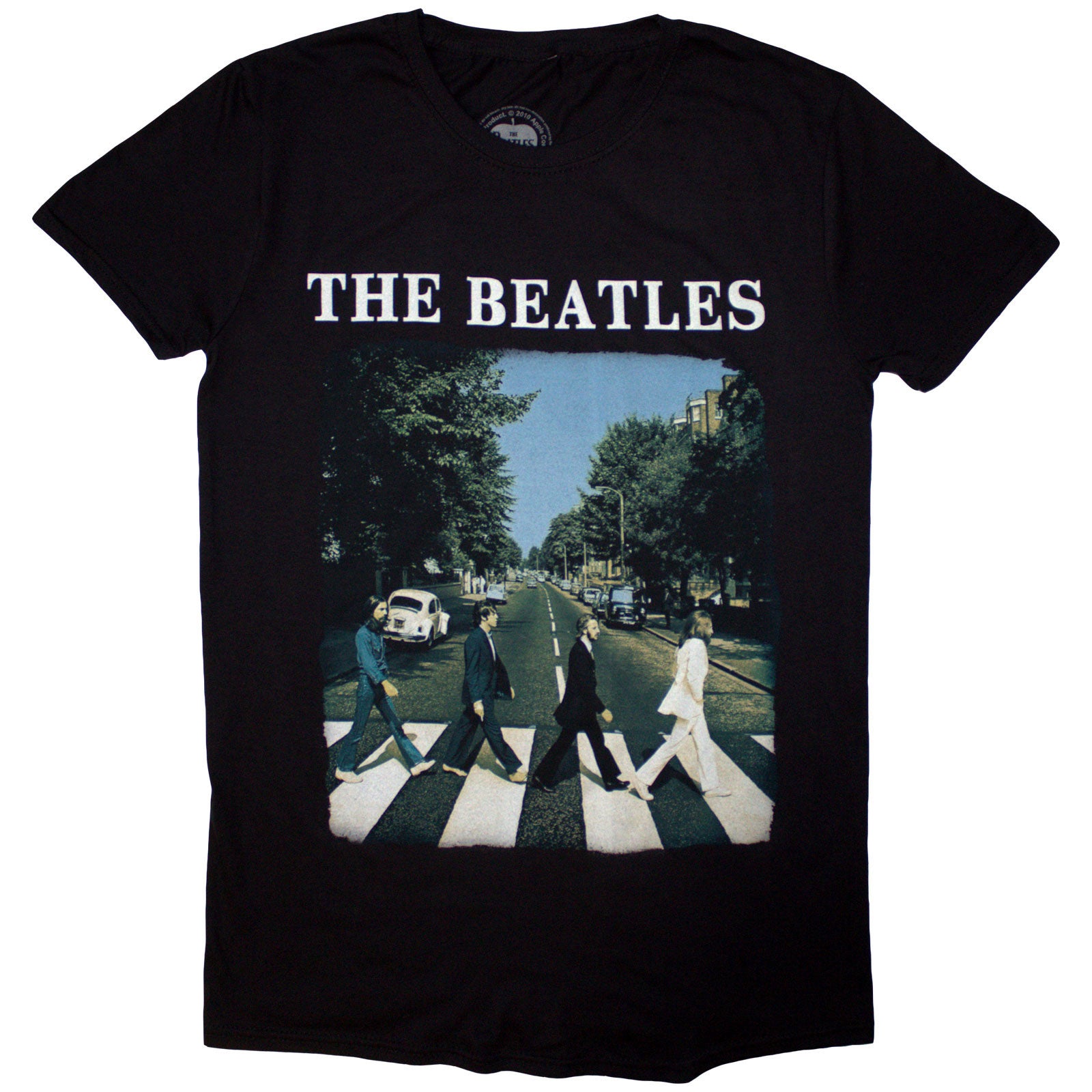 BEATLES, THE - ABBEY ROAD & LOGO - T-Shirt Schwarz
