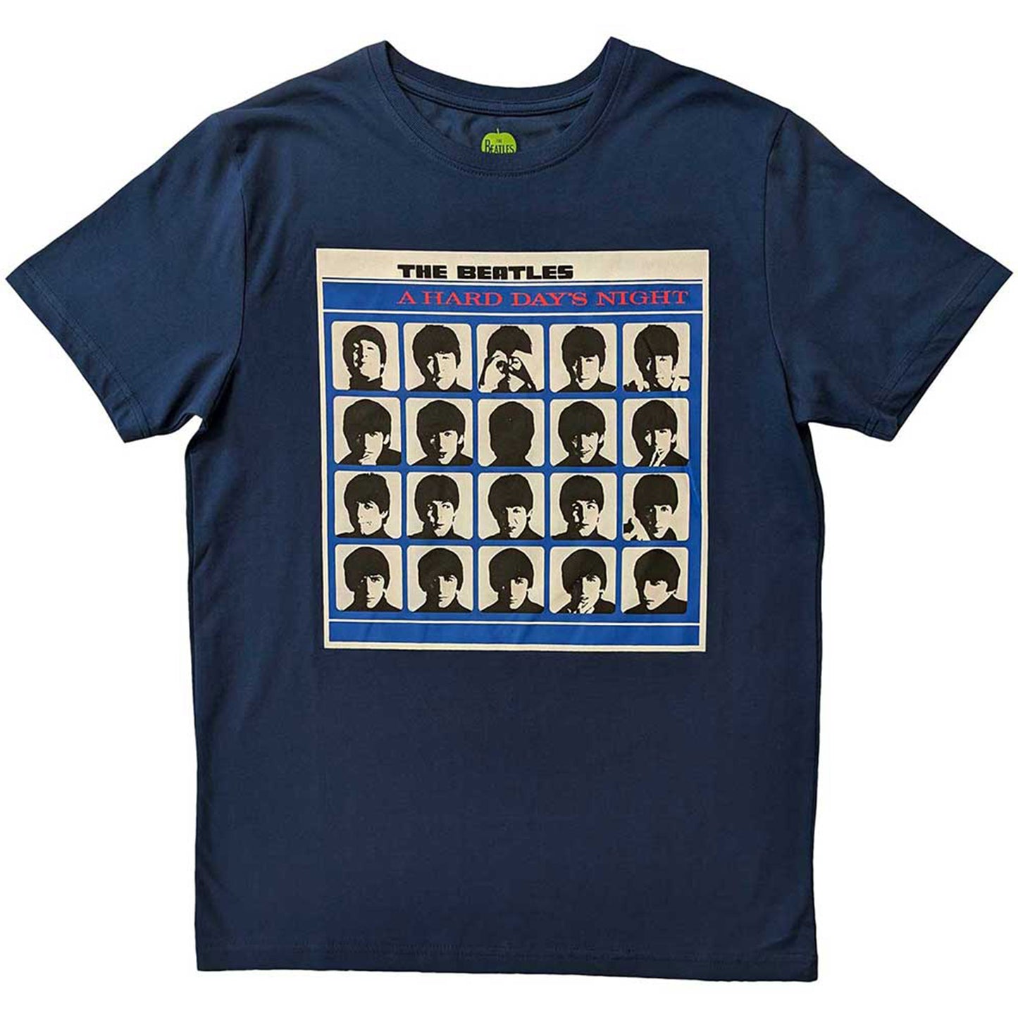 BEATLES, THE - A HARD DAY'S NIGHT ALBUM COVER - T-Shirt Blue