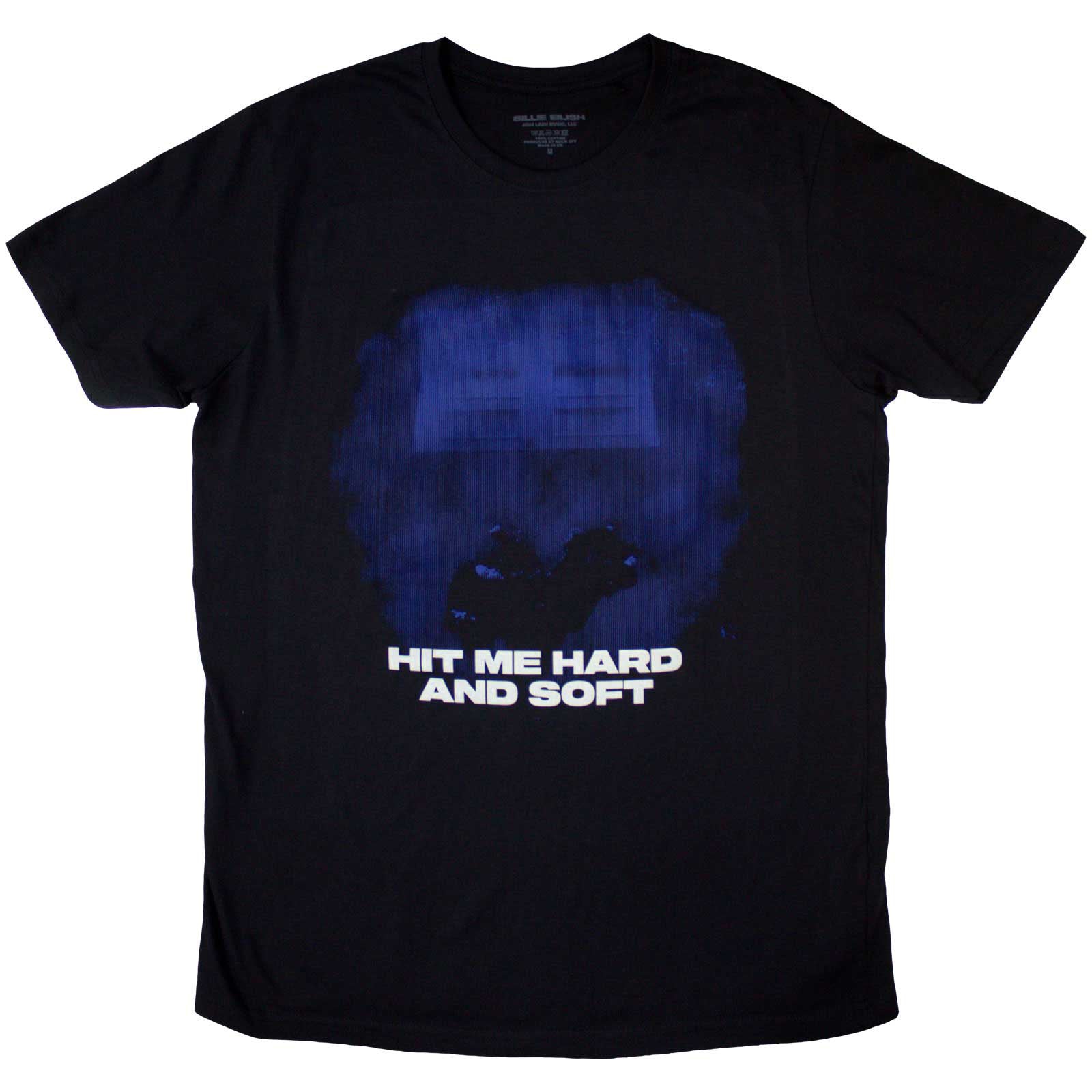 BILLIE EILISH - HIT ME HARD AND SOFT BLUE LINES - T-Shirt Black