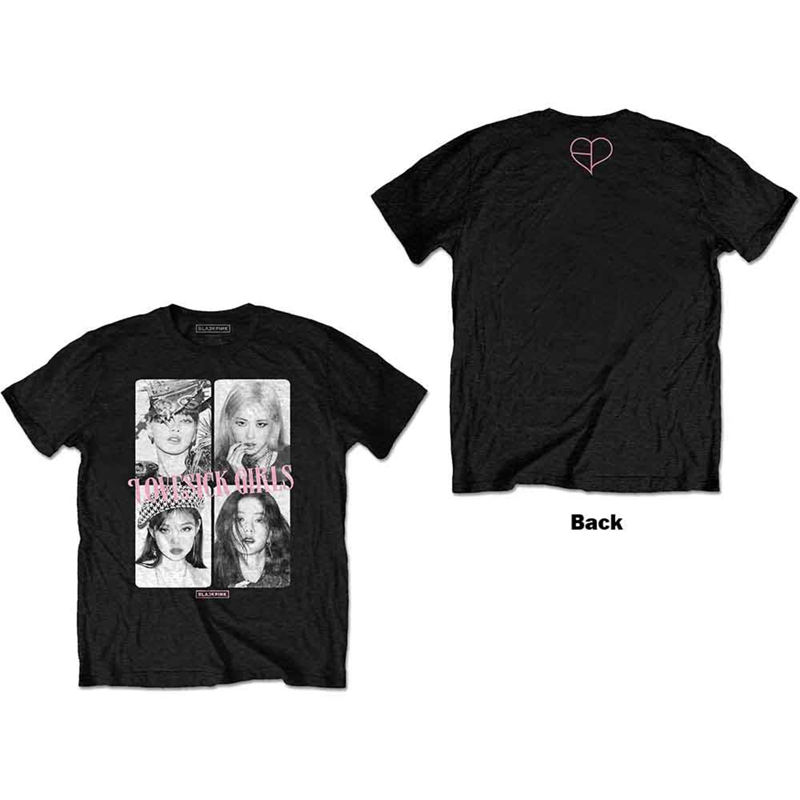 BLACKPINK - LOVE SICK - T-Shirt Black (Back Print)
