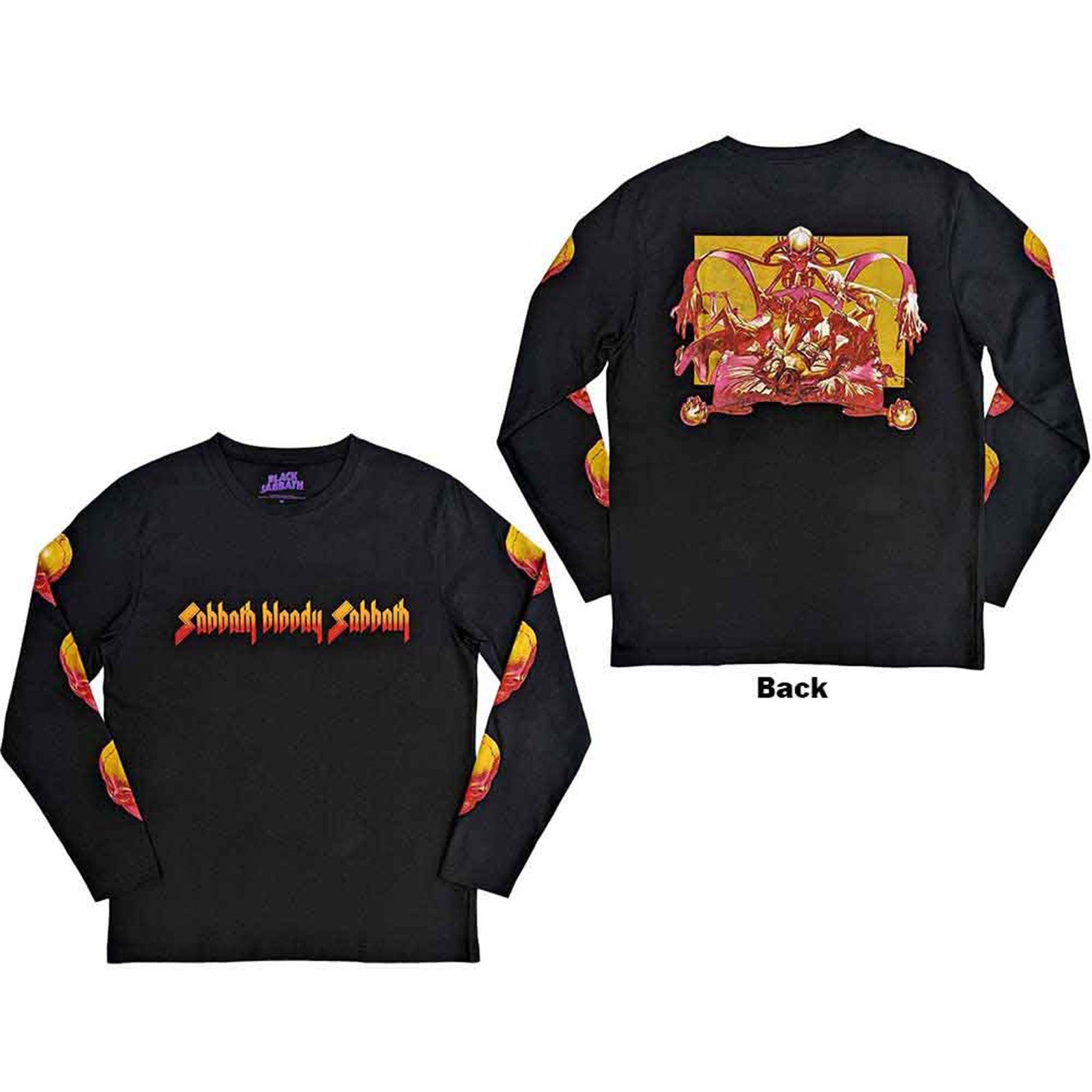 BLACK SABBATH - BLOODY SABBATH - Long Sleeve T-Shirt Black (Back & Sleeve Print)