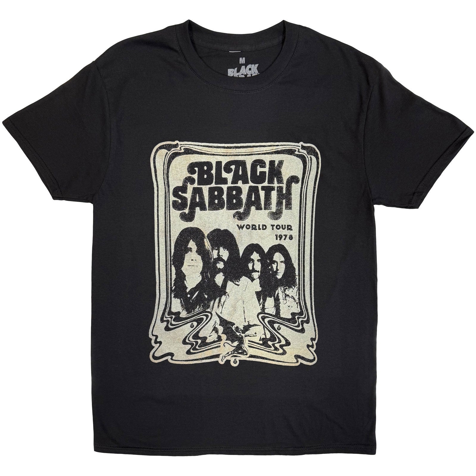BLACK SABBATH - WORLD TOUR 1978 - T-Shirt Noir