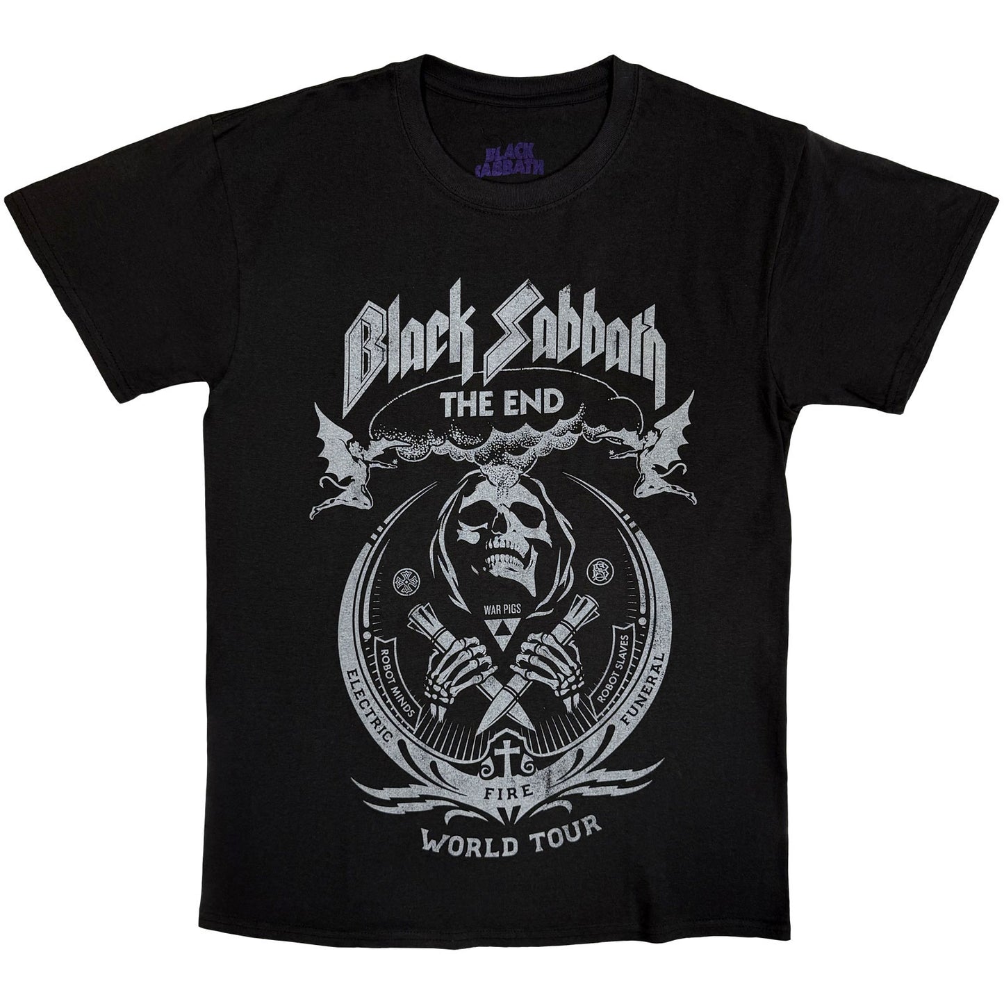 BLACK SABBATH - THE END MUSHROOM CLOUD - T-Shirt Black