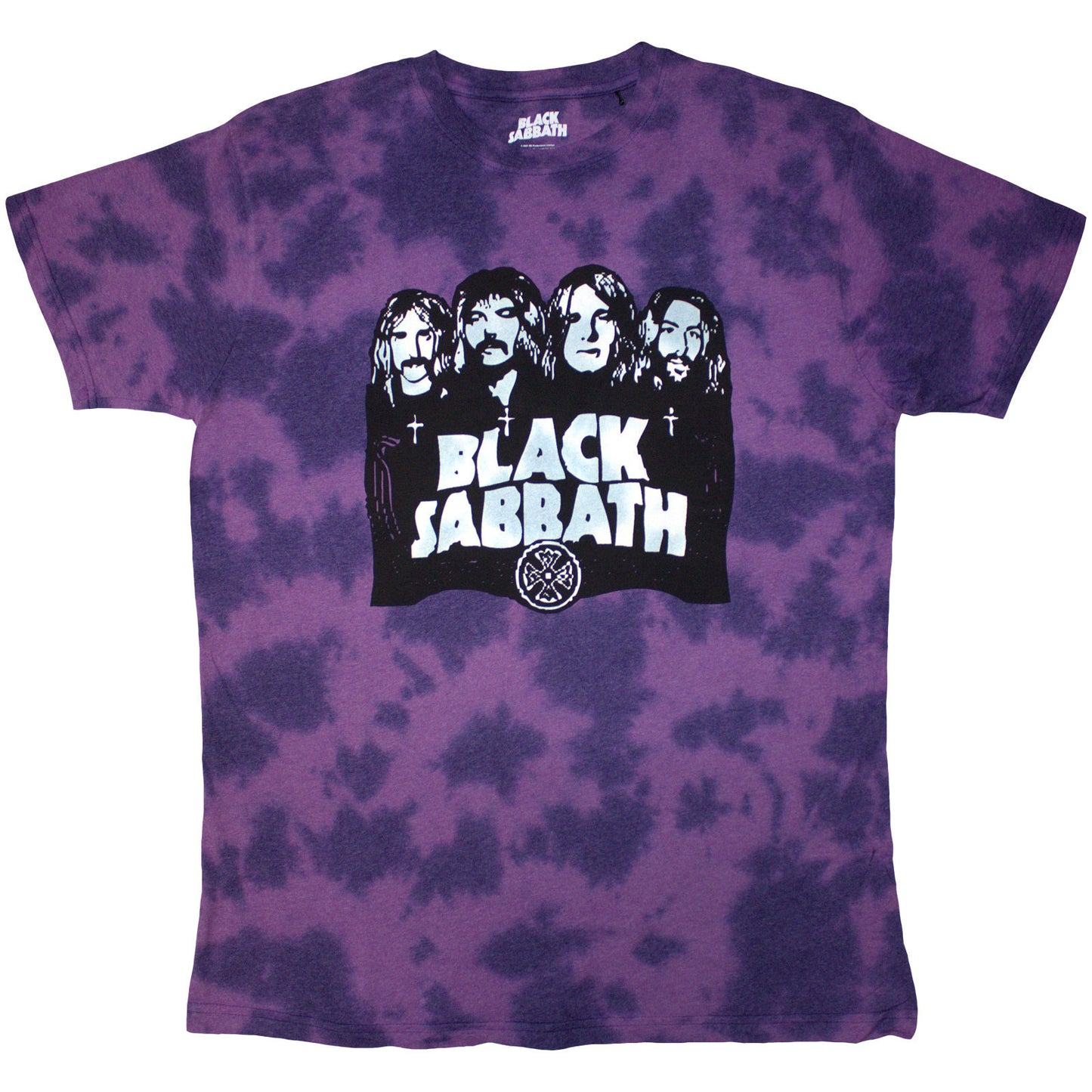 BLACK SABBATH - BAND & LOGO - T-Shirt Purple (Wash Collection)