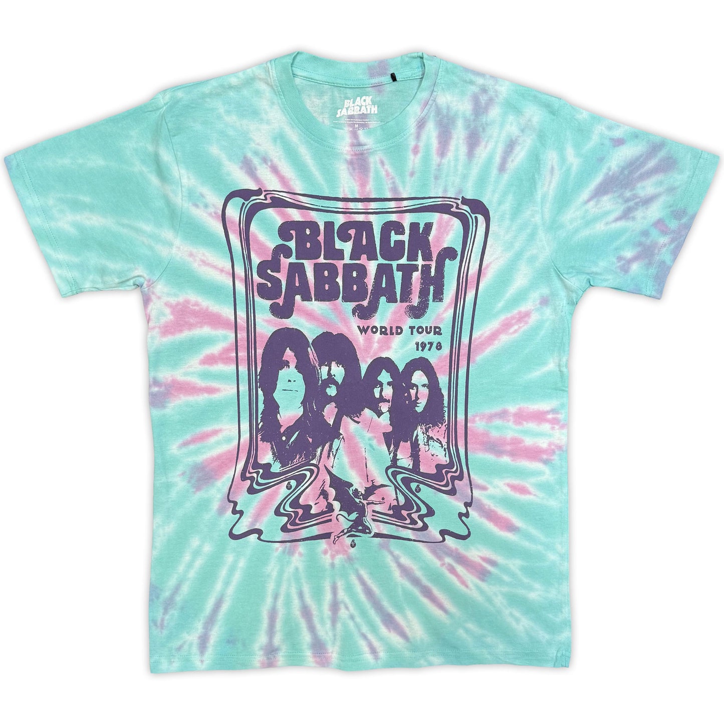 BLACK SABBATH - WORLD TOUR '78 - T-Shirt Green (Wash Collection)