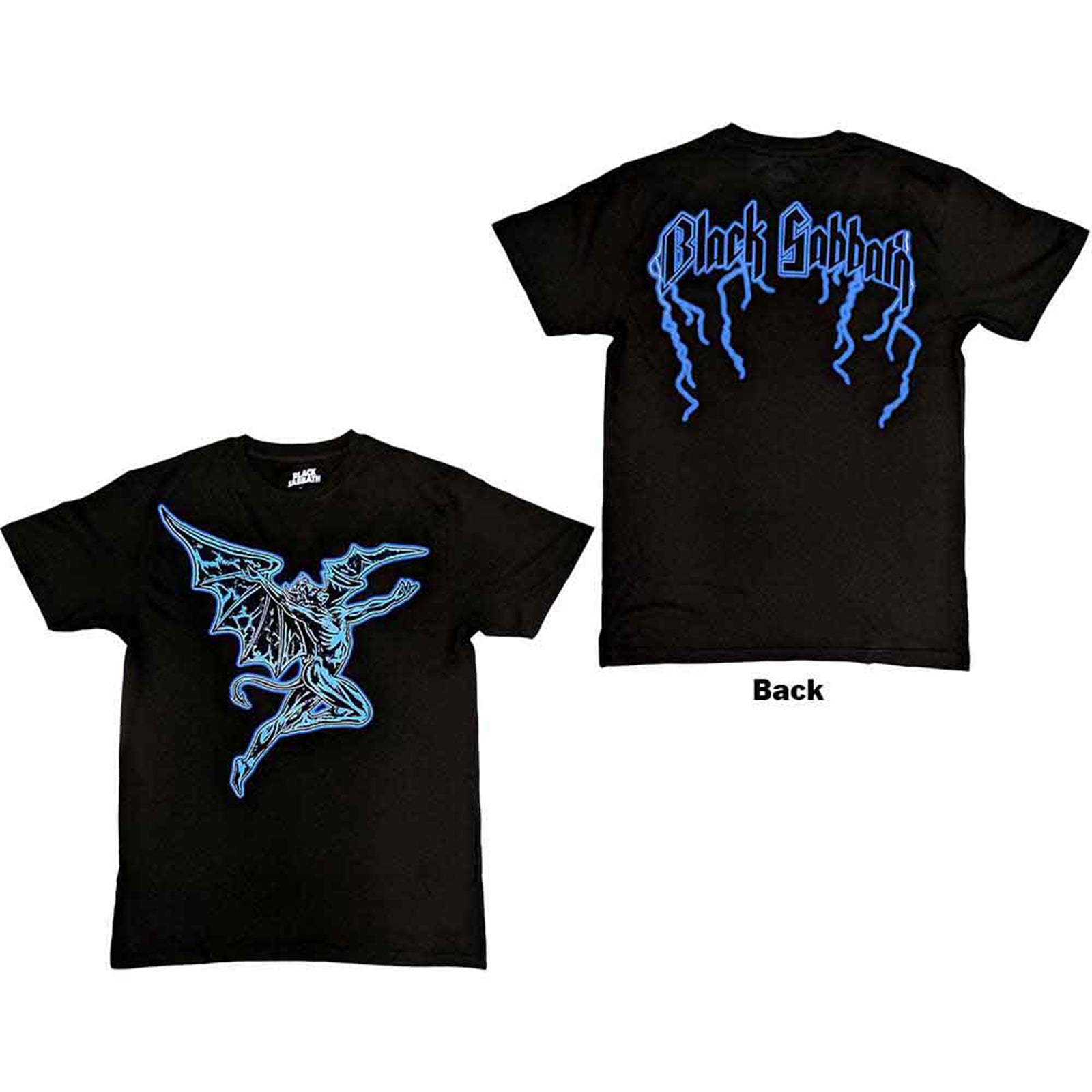 BLACK SABBATH - LIGHTNING HENRY - T-Shirt Black (Back Print)