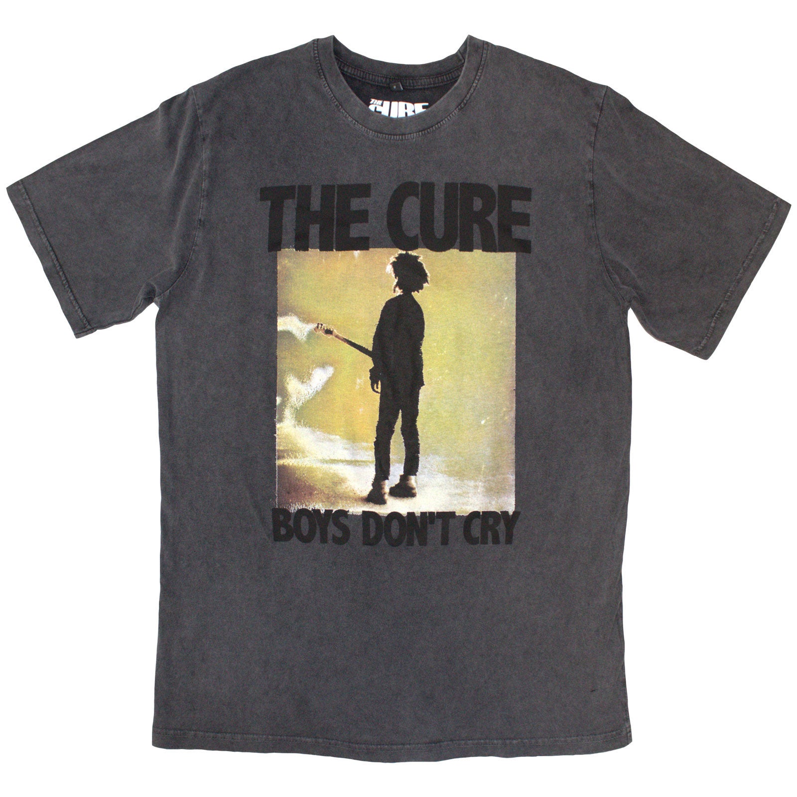CURE, THE - BOYS DON'T CRY BOX - Stone Wash T-Shirt Grey