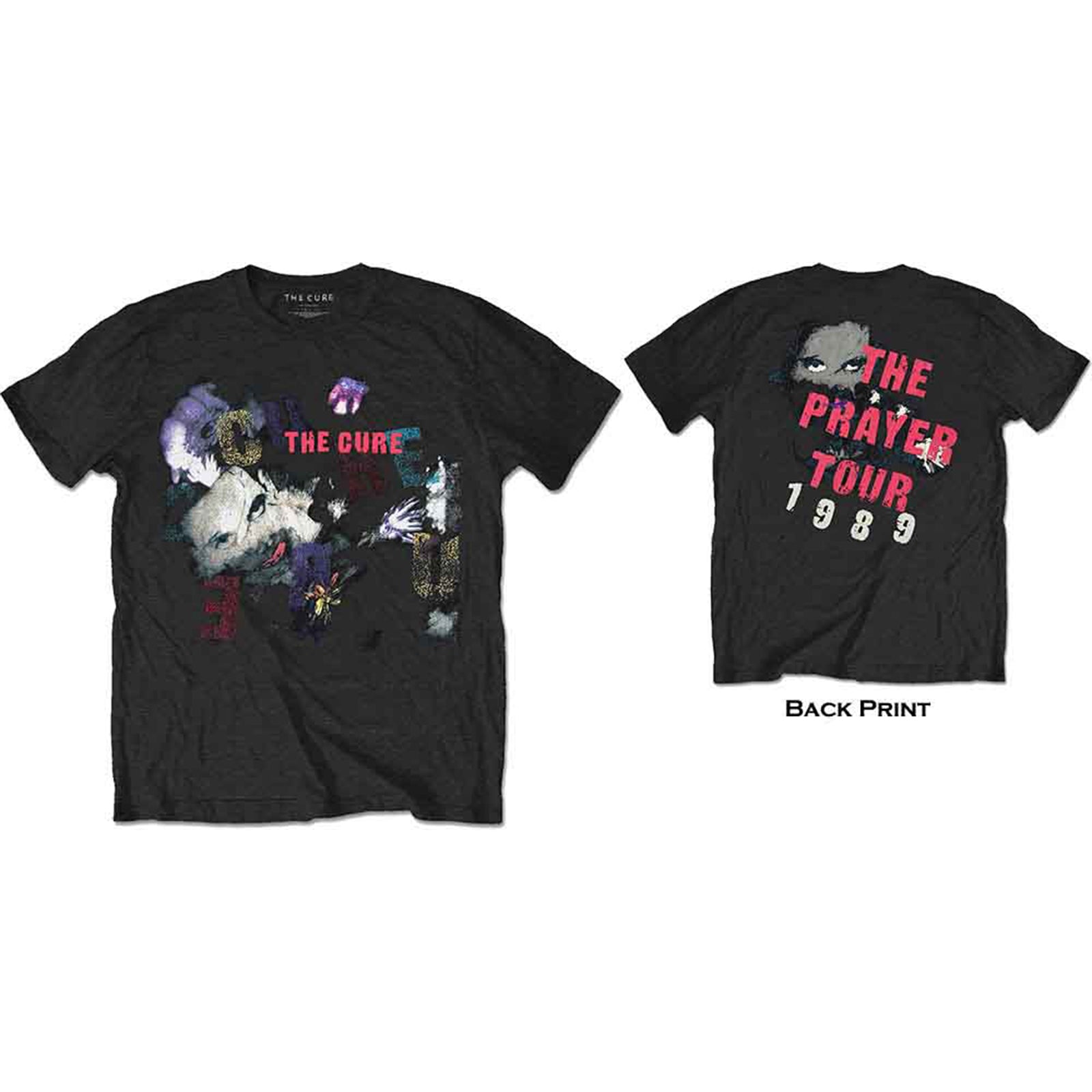 CURE, THE - THE PRAYER TOUR 1989 - T-Shirt Black (Back Print)