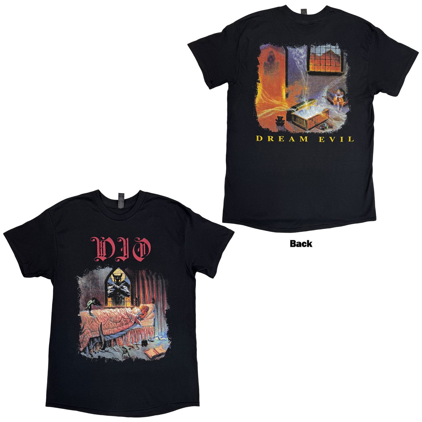 DIO - DREAM EVIL - T-Shirt Black (Back Print)