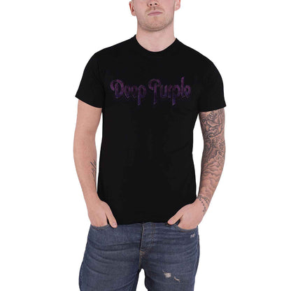 DEEP PURPLE - VINTAGE LOGO - T-Shirt Black