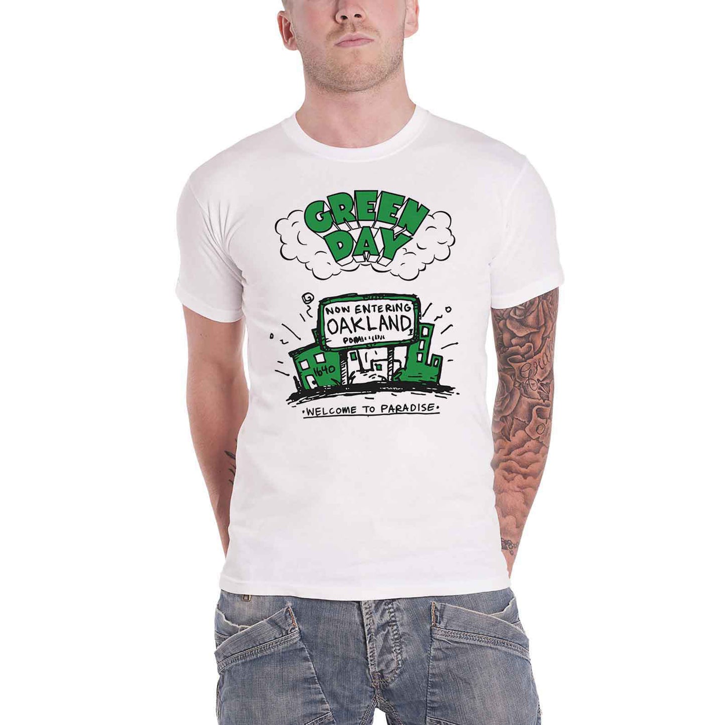 GREEN DAY - WELCOME TO PARADISE - T-Shirt White