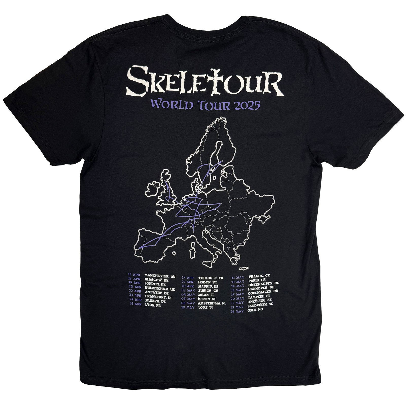 GHOST - SKELETA ALBUM COVER '25 TOUR DATES - T-Shirt Black (Back Print)