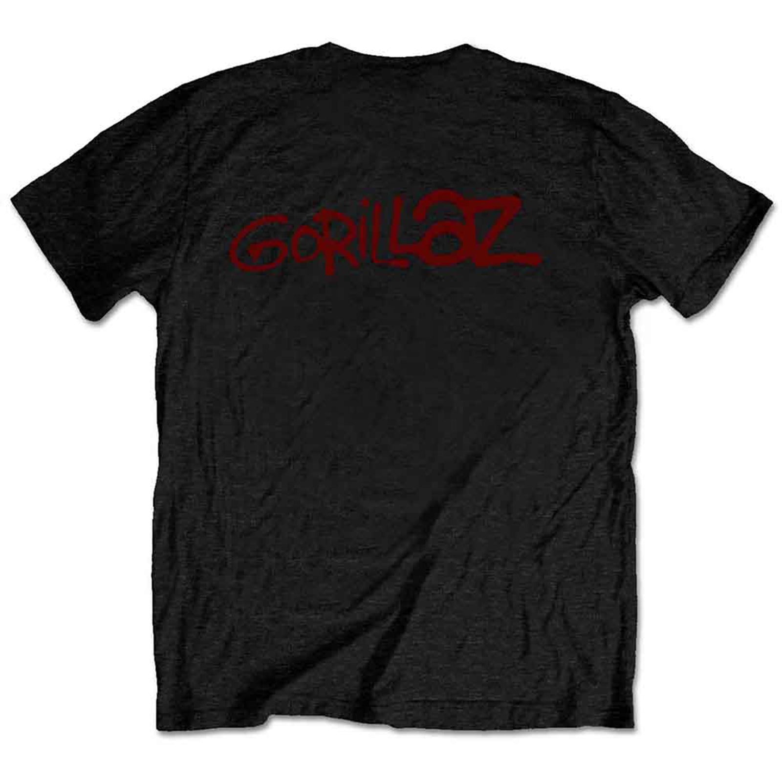 GORILLAZ - GROUP GREEN GEEP - T-Shirt Black (Back Print)
