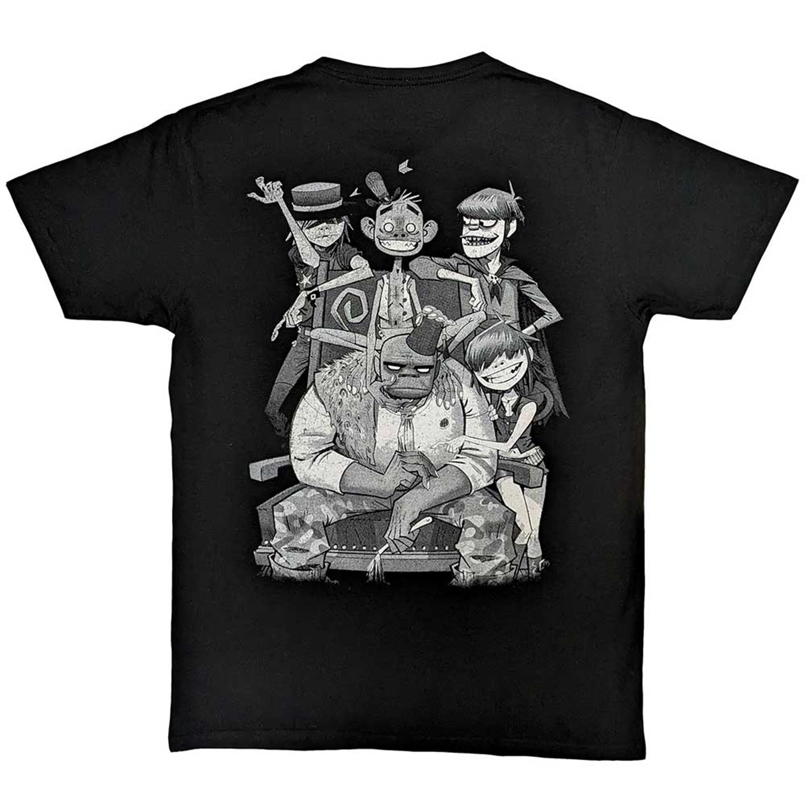 GORILLAZ - POCKET SPRAY - GEORGE GROUP - T-Shirt Black (Back Print)