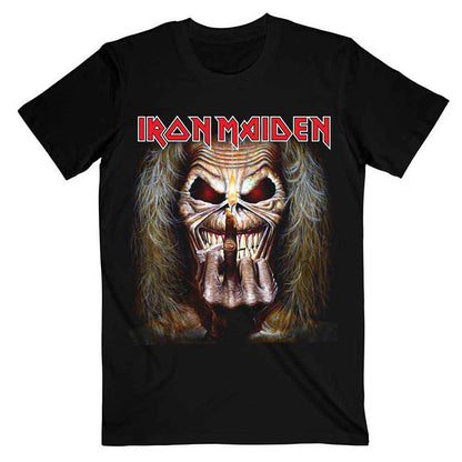 IRON MAIDEN - EDDIE CANDLE FINGER - Maglietta nera