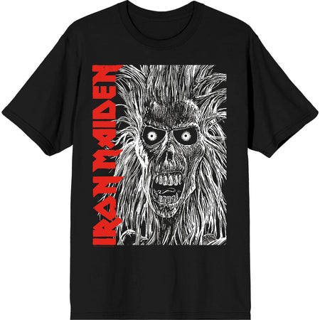 IRON MAIDEN EPONYMOUS FACE RED LOGO T Shirt
