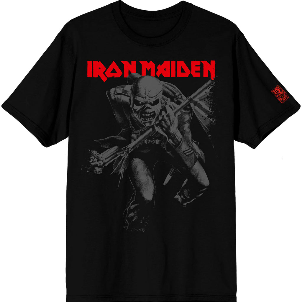 IRON MAIDEN 50 TROOPER CROP GREY T Shirt