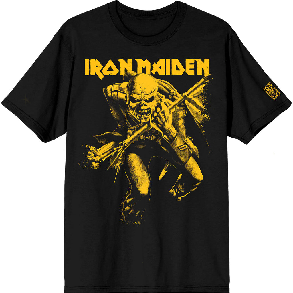 IRON MAIDEN 50 TROOPER CROP YELLOW T Shirt