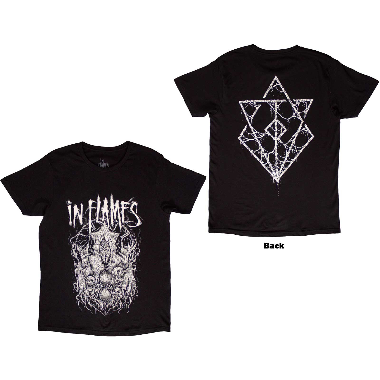 IN FLAMES - BURIED IN TIME - T-Shirt Black (Back Print)