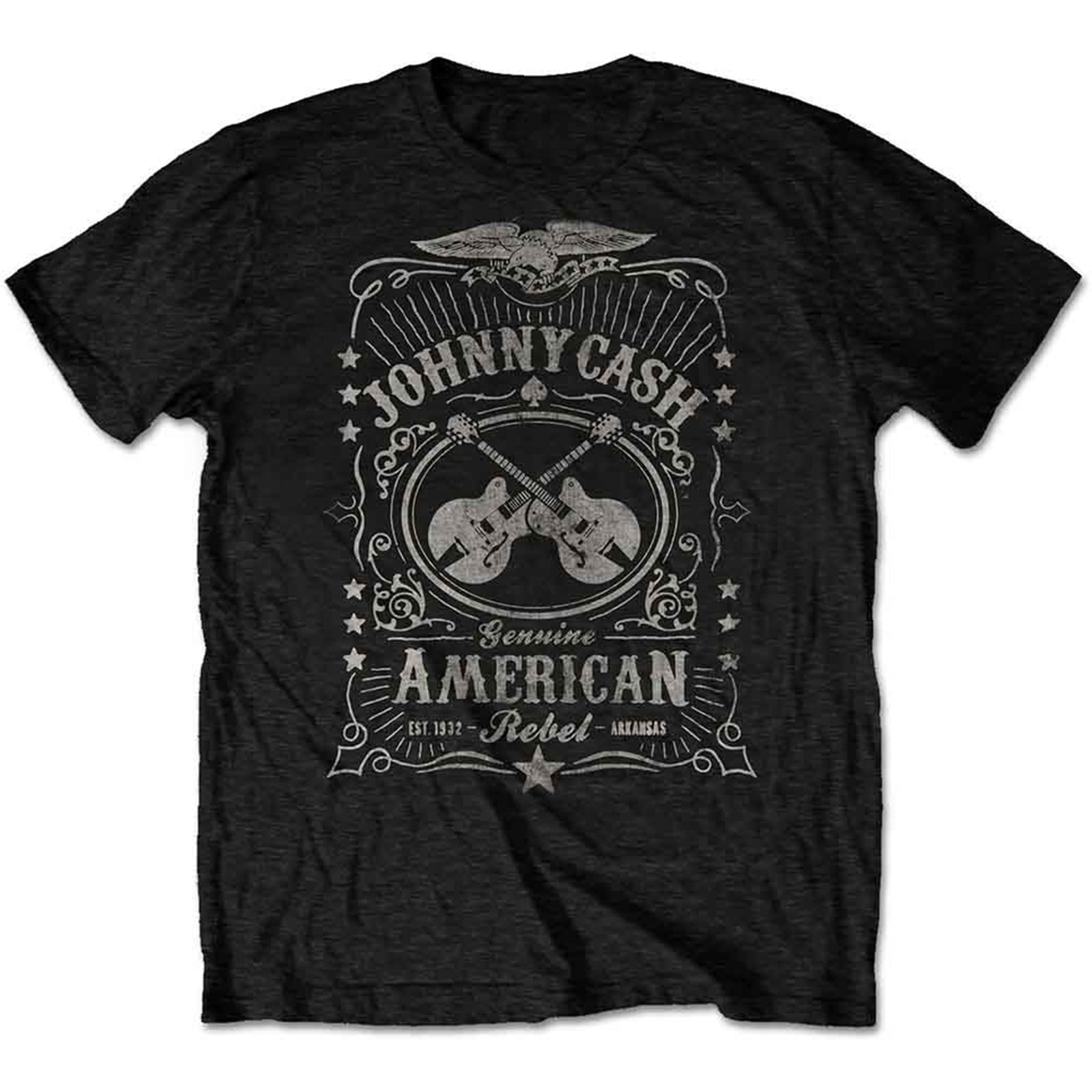 JOHNNY CASH - AMERICAN REBEL 2 - T-Shirt Black